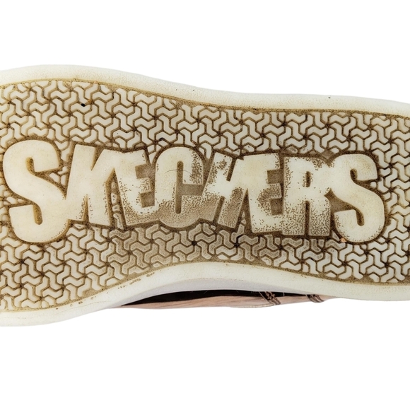 Skechers | Rose Gold High Top Lace Up Girls Street Skater Shoes Glam Sneakers 4 - Picture 7 of 10